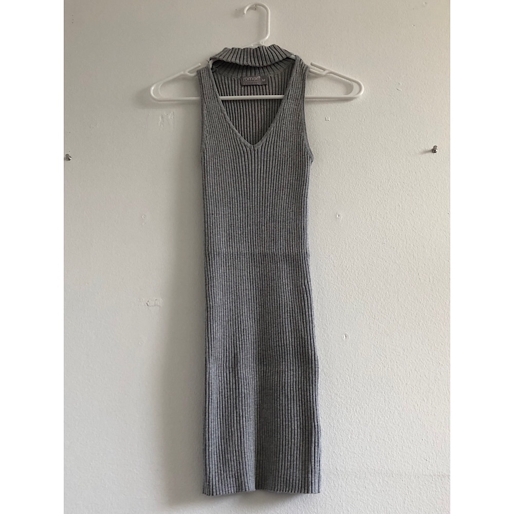 LF choker sweater dress